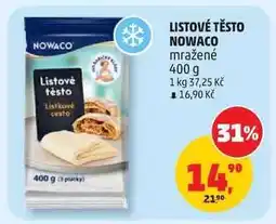 Penny Market LISTOVÉ TĚSTO NOWACO nabídka