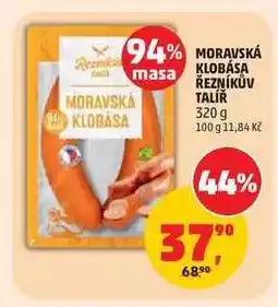 Penny Market MORAVSKÁ KLOBÁSA ŘEZNÍKŮV TALÍŘ nabídka