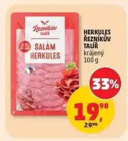 Penny Market HERKULES ŘEZNÍKŮV TALÍŘ krájený nabídka