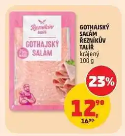 Penny Market GOTHAJSKÝ SALÁM ŘEZNÍKŮV TALÍŘ krájený nabídka