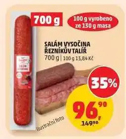 Penny Market SALÁM VYSOČINA ŘEZNÍKŮV TALÍŘ nabídka