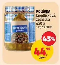 Penny Market Polévka knedlíčková, zelňačka nabídka