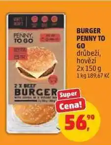 Penny Market BURGER PENNY TO GO nabídka