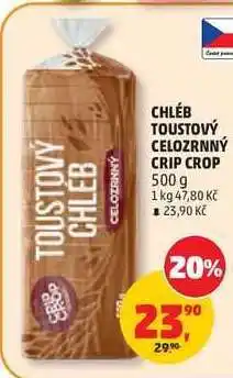 Penny Market CHLÉB TOUSTOVÝ CELOZRNNÝ CRIP CROP nabídka