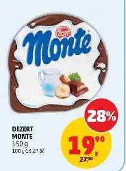 Penny Market Dezert Monte nabídka