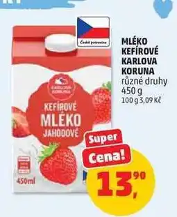 Penny Market MLÉKO KEFÍROVÉ KARLOVA KORUNA nabídka