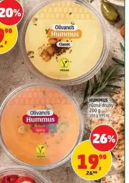 Penny Market Olivano's Hummus nabídka