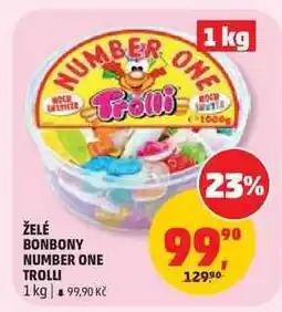 Penny Market Želé bonbony Number One Trolli nabídka