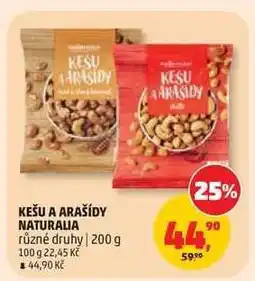 Penny Market KEŠU A ARAŠÍDY NATURALIA nabídka