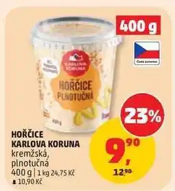 Penny Market HOŘČICE KARLOVA KORUNA nabídka