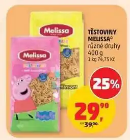 Penny Market TĚSTOVINY MELISSA nabídka