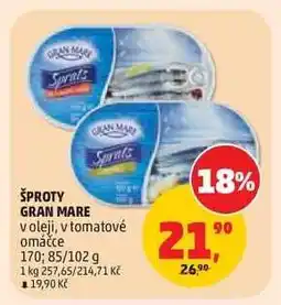 Penny Market ŠPROTY GRAN MARE nabídka