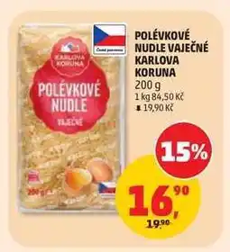 Penny Market POLÉVKOVÉ NUDLE VAJEČNÉ KARLOVA KORUNA nabídka