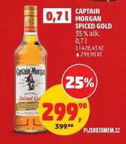 Penny Market Captain Morgan Spiced Gold nabídka