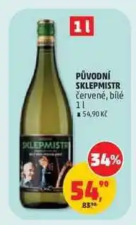 Penny Market PŮVODNÍ SKLEPMISTR červené, bílé 1 l nabídka