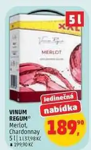 Penny Market VINUM REGUM Merlot, Chardonnay nabídka