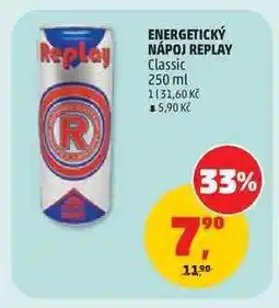 Penny Market ENERGETICKÝ NÁPOJ REPLAY nabídka