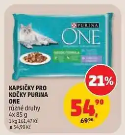 Penny Market KAPSIČKY PRO KOČKY PURINA ONE nabídka