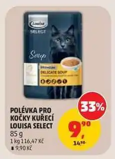 Penny Market Polévka pro kočky kuřecí Louisa Select nabídka