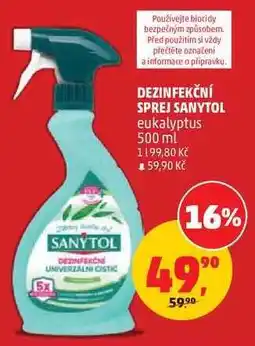 Penny Market DEZINFEKČNÍ SPREJ SANYTOL nabídka