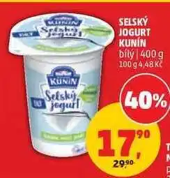 Penny Market SELSKÝ JOGURT KUNÍN nabídka