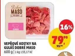 Penny Market VEPŘOVÉ KOSTKY NA GULÁŠ DOBRÉ MASO nabídka