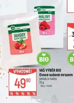 Globus VÁŠ VÝBĚR BIO Ovoce sušené mrazem nabídka