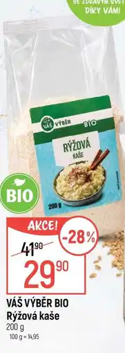 Globus VÁŠ VÝBĚR BIO Rýžová kaše nabídka