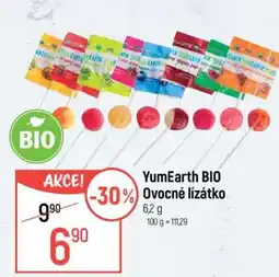 Globus YumEarth BIO Ovocné lízátko nabídka
