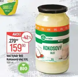Globus VÁŠ VÝBĚR BIO Kokosový olej XXL nabídka