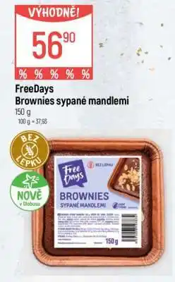 Globus FreeDays Brownies sypané mandlemi nabídka