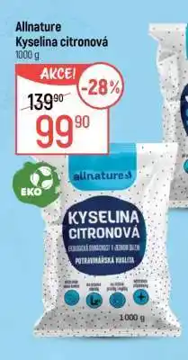 Globus Allnature Kyselina citronová 1000 g nabídka