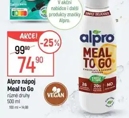 Globus Alpro nápoj Meal to Go nabídka