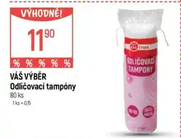 Globus VÁŠ VÝBĚR Odličovací tampony nabídka