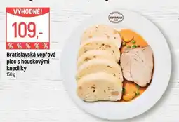 Globus Bratislavská vepřová plec s houskovými knedlíky nabídka
