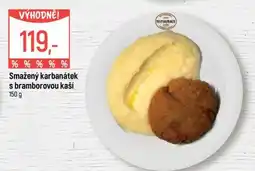 Globus Smažený karbanátek s bramborovou kaší nabídka
