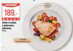 Globus Steak z tuňáka s grilovanou zeleninou nabídka
