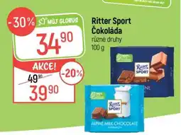 Globus Ritter Sport čokoláda nabídka