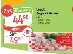 Globus Le & Co Anglická slanina nabídka