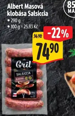 Albert Albert Masová klobása Salsiccia nabídka