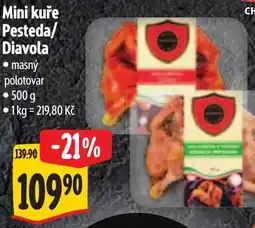 Albert Mini kuře Pesteda/Diavola nabídka