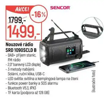Globus Nouzové rádio SRD 1090SCLD B nabídka