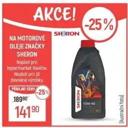 Globus Motorové oleje značky Sheron nabídka