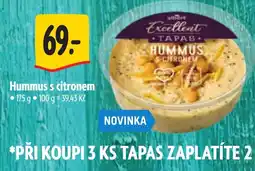 Albert Albert excellent tapas hummus s citronem nabídka