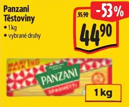 Albert Panzani těstoviny nabídka