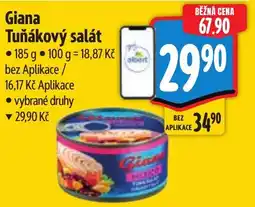 Albert Giana tuňákový salát nabídka