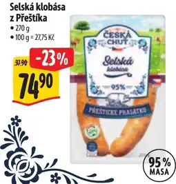 Albert Česká chuť selská klobása nabídka