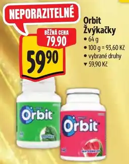 Albert Orbit žvýkačky nabídka