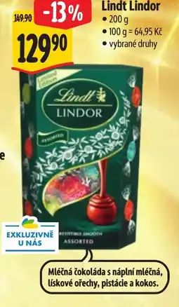 Albert Lindt Lindor nabídka