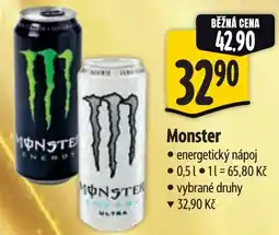 Albert Monster energetický nápoj nabídka